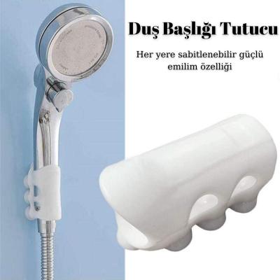 Duş Başlığı Tutucu 7 Güçlü Vakumlu Banyo Silikon Güçlü Vantuz Vakum Aparatı